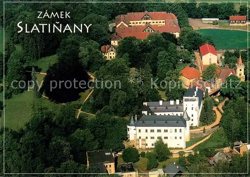 AK / Ansichtskarte Slatinany Statni Zamek Slatinany Fliegeraufnahme Slatinany