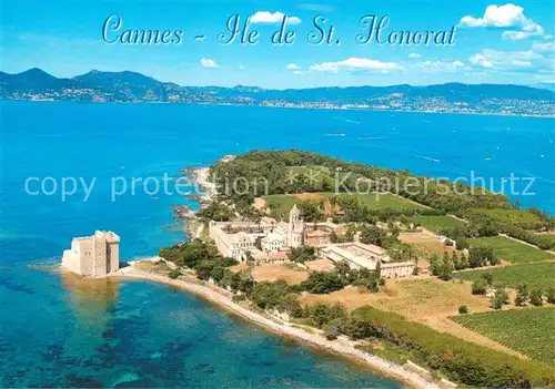 AK / Ansichtskarte Cannes_06 Les Iles de Lerins Ile de St Honorat Vue aerienne 