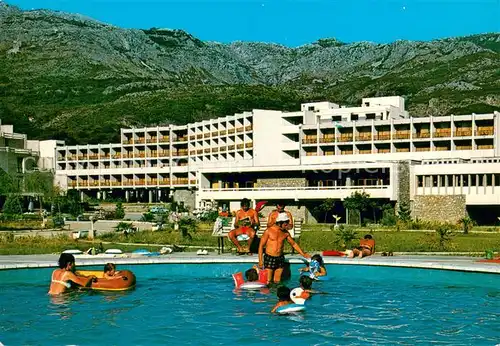 AK / Ansichtskarte Budva_Montenegro Hotel Montenegro Pool 