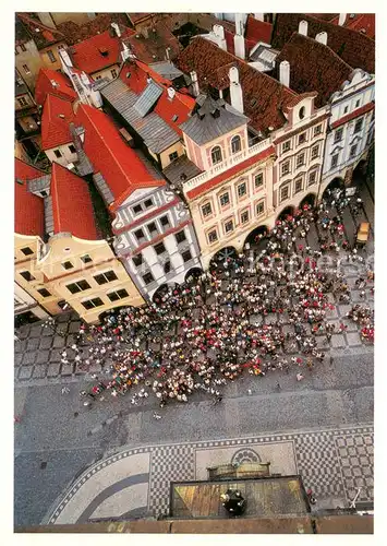 AK / Ansichtskarte Praha_Prahy_Prague Fliegeraufnahme Altstaedter Ring Praha_Prahy_Prague