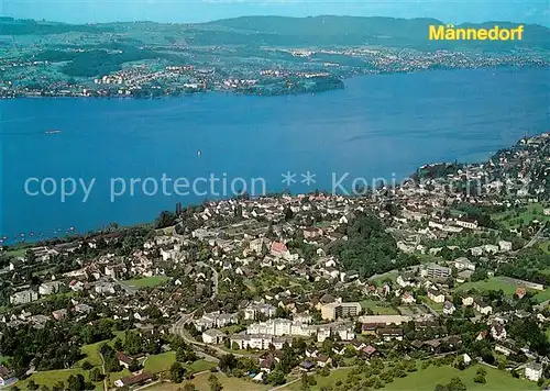 AK / Ansichtskarte Maennedorf am Zuerichsee Fliegeraufnahme Maennedorf