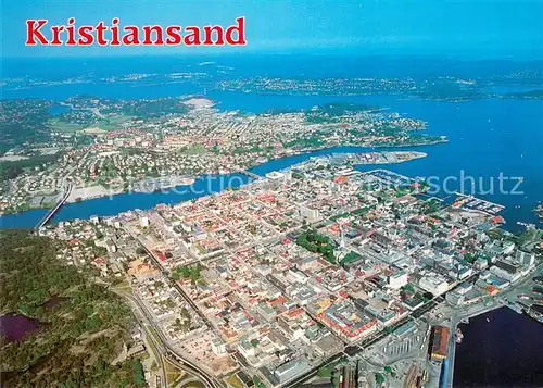 AK / Ansichtskarte Kristiansand Fliegeraufnahme Kristiansand