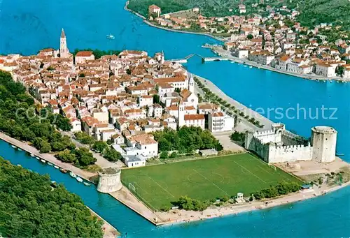 AK / Ansichtskarte Trogir_Trau Ansicht mit Festung Trogir Trau