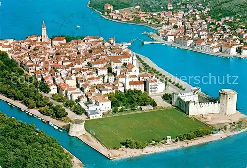 AK / Ansichtskarte Trogir_Trau Ansicht mit Festung Trogir Trau