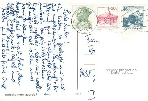 AK / Ansichtskarte Trogir_Trau Ansicht mit Festung Trogir Trau