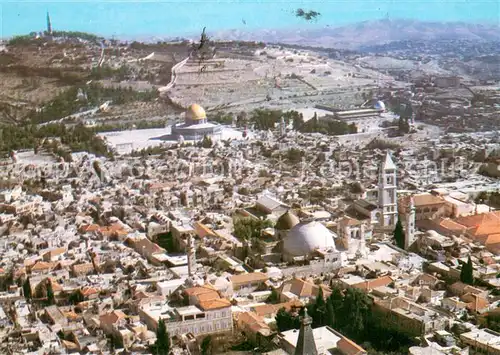 AK / Ansichtskarte Jerusalem_Yerushalayim Fliegeraufnahme Jerusalem_Yerushalayim