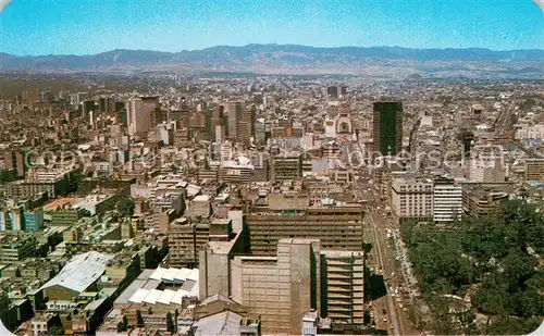 AK / Ansichtskarte Mexico_City_D.F. Vista aerea panoramica desde la Torre Latino Americana mirando hacia el Poniente 