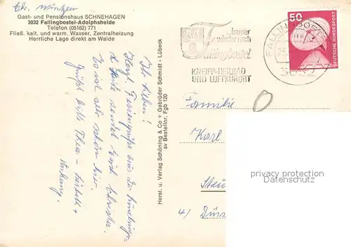 AK / Ansichtskarte Adolphsheide Gasthaus Schnehagen Speisesaal Gastraeume Adolphsheide