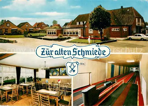 AK / Ansichtskarte Schmiedendorf Hotel Restaurant Zur alten Schmiede Gaststube Kegelbahn Schmiedendorf