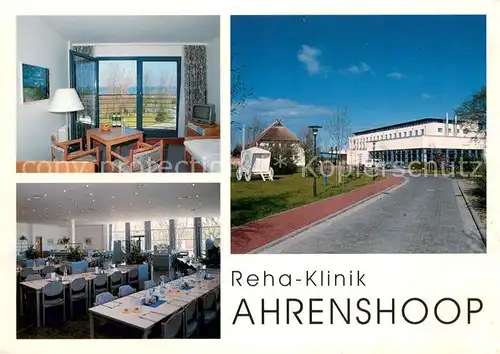 AK / Ansichtskarte Ahrenshoop_Ostseebad Reha Klinik Ahrenshoop Zimmer Speisesaal Ahrenshoop_Ostseebad