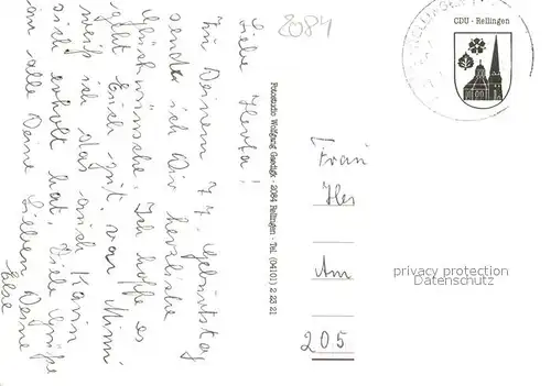 AK / Ansichtskarte Rellingen Kirche Krupunder Egenbuettel Dorfplatz Rellingen