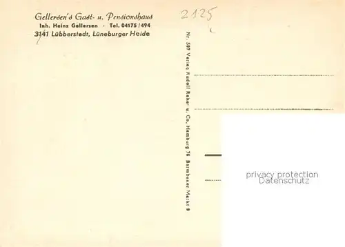 AK / Ansichtskarte Luebberstedt_Lueneburger_Heide Gellersens Gast und Pensionshaus Gastraeume Waldpartie Schafherde Luebberstedt_Lueneburger