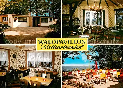 AK / Ansichtskarte Burg_Fehmarn Waldpavillon Katharinenhof Gaststube Terrasse Burg Fehmarn