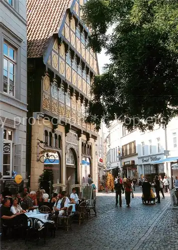 AK / Ansichtskarte Oldenburg_Niedersachsen Degode Haus Strassencafe Oldenburg Niedersachsen