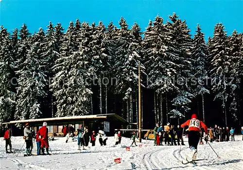 AK / Ansichtskarte Eisenbach_Schwarzwald Panoramaspur Hochebene mit Skihuette Eisenbach Schwarzwald