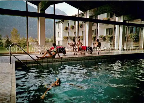 AK / Ansichtskarte Osterhofen_Bayrischzell Hotel Alpenhof Hallenbad Osterhofen_Bayrischzell