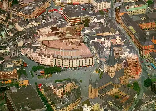 AK / Ansichtskarte Bonn_Rhein Fliegeraufnahme mit Muenster Kirche Bonn_Rhein