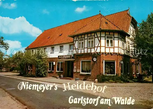 AK / Ansichtskarte Garlstorf_Walde Niemeyers Heidehof Aussenansicht Fachwerkhaus Garlstorf_Walde