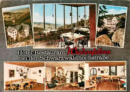 AK / Ansichtskarte Sand_Buehl Restaurant Hotel Wiedenfelsen Innen  und Aussenansichten Sand_Buehl