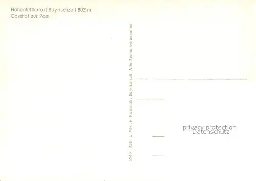 AK / Ansichtskarte Bayrischzell Gasthof Zur Post Aussenansicht Bayrischzell