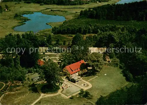 AK / Ansichtskarte Luetjensee Fliegeraufnahme Gaststaette Schleusshoern Luetjensee