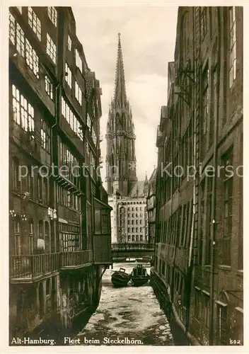 AK / Ansichtskarte Hamburg Alt Hamburg Fleet beim Steckelhoern Hamburg