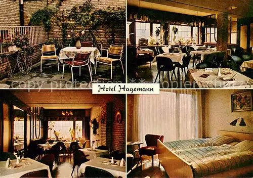 AK / Ansichtskarte Wilhelmsburg_Hamburg Hotel Hagemann Innenansichten Wilhelmsburg Hamburg