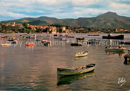 AK / Ansichtskarte Hendaye_64 Vue generale de la Ville et la Bidassoa avec les Monts Espagnols 