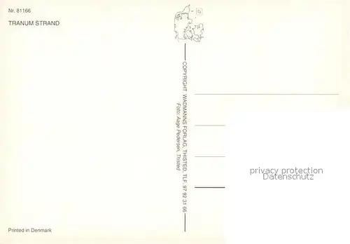 AK / Ansichtskarte Tranum Fliegeraufnahme Strand Tranum