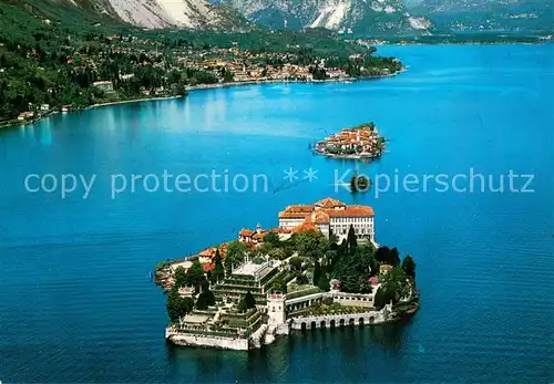 AK / Ansichtskarte Lago_Maggiore Fliegeraufnahme Isola Bella Isola Pescatori Baveno Lago Maggiore