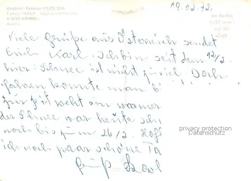 AK / Ansichtskarte Krimml Wintersportgebiet Filzstein Gerlosplatte Berggasthof Krimml