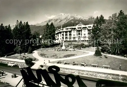AK / Ansichtskarte Starom_Smokovci_Slovakia Hotel Grand Vysoke Tatry Berghotel Hohe Tatra 