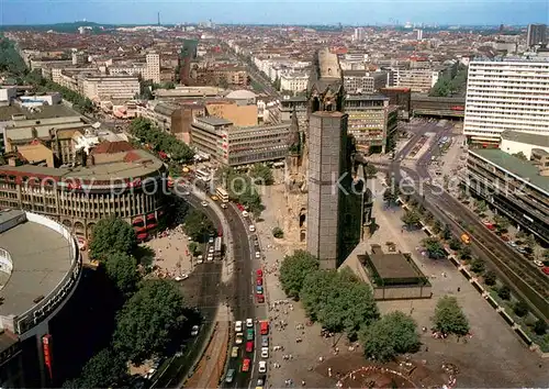 AK / Ansichtskarte Berlin Kaiser Wilhelm Gedaechtniskirche mit Breitscheidplatz  Berlin
