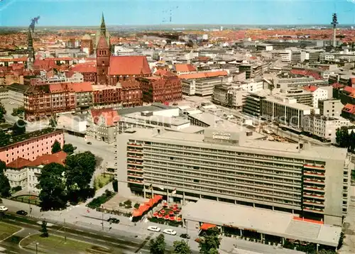 AK / Ansichtskarte Hannover Blick vom Rathausturm auf Stadtzentrum und Hotel Intercontinental  Hannover