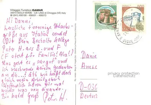 AK / Ansichtskarte Isola_Verde Villaggio Turistico Isamar Fliegeraufnahme Isola_Verde