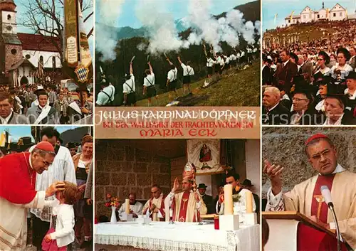 AK / Ansichtskarte Maria_Eck Wallfahrt der Trachtenvereine Teilansichten Maria_Eck