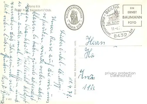 AK / Ansichtskarte Maria_Eck Wallfahrt der Trachtenvereine Teilansichten Maria_Eck