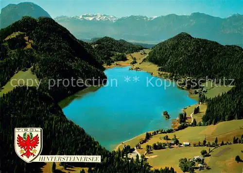 AK / Ansichtskarte Hintersteinersee mit Rofangebirge Fliegeraufnahme Hintersteinersee