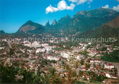 AK / Ansichtskarte Teresopolis Vistapanoramica com Dedo de Deus ao fundo Teresopolis