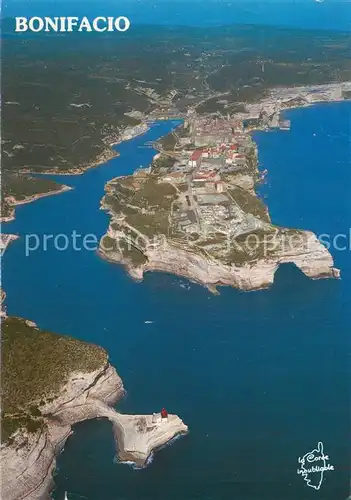 AK / Ansichtskarte Bonifacio_Corse_du_Sud Le goulet et la presquile Vue aerienne Bonifacio_Corse_du_Sud