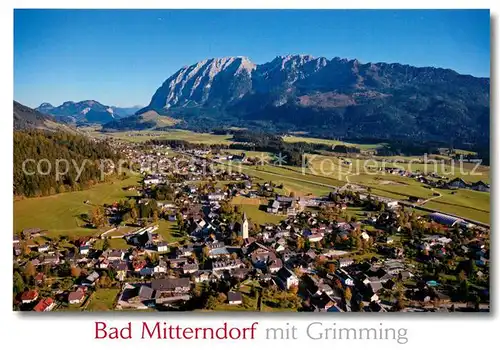 AK / Ansichtskarte Bad_Mitterndorf Fliegeraufnahme mit Grimming Bad_Mitterndorf