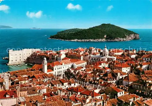 AK / Ansichtskarte Dubrovnik_Ragusa Fliegeraufnahme Dubrovnik Ragusa