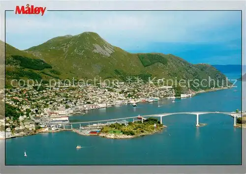 AK / Ansichtskarte Maloy Fliegeraufnahme Maloy