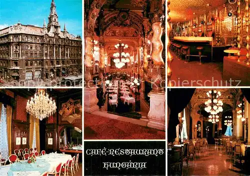 AK / Ansichtskarte Budapest Cafe Restaurant Hungaria Budapest