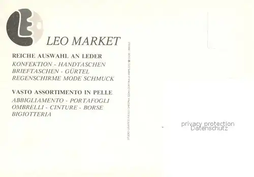 AK / Ansichtskarte Innichen_Suedtirol Leo Market Lederwarengeschaeft Nachtaufnahme Innichen Suedtirol