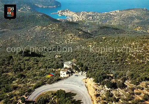 AK / Ansichtskarte Soller_Mallorca Vista aerea del Puerto y Mirador de Ses Barques Soller_Mallorca