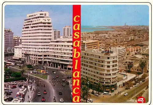 AK / Ansichtskarte Casablanca Place Mohammed V Avenue des F.A.R. Casablanca