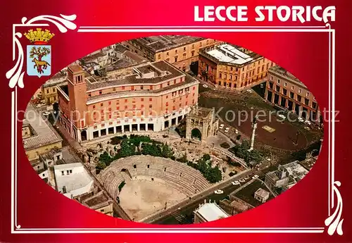 AK / Ansichtskarte Lecce_Puglia Piazza S Oronzo dall aereo 