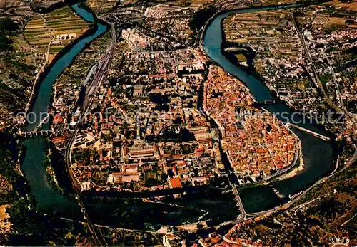 AK / Ansichtskarte Cahors_en_Quercy Vue generale aerienne La boucle du Lot Cahors_en_Quercy