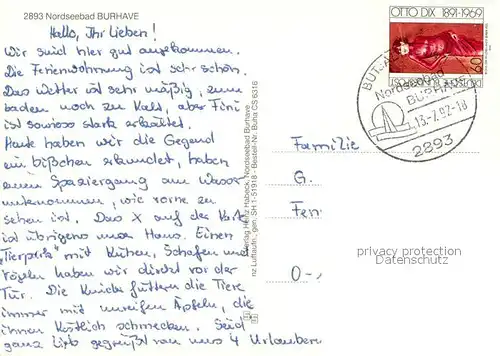 AK / Ansichtskarte Burhave Fliegeraufnahme Burhave